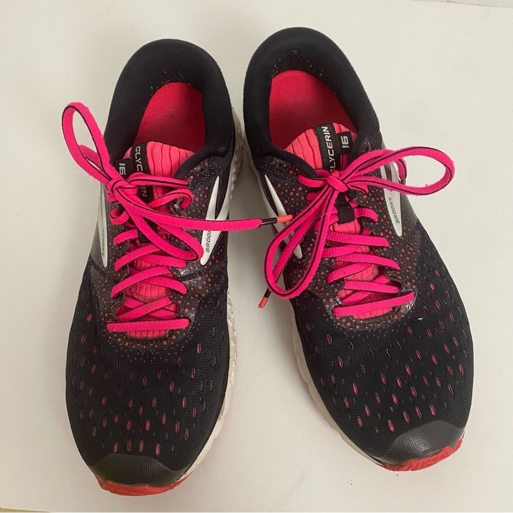 Brooks glycerin 16 women’s pink black running shoes SZ 9.5